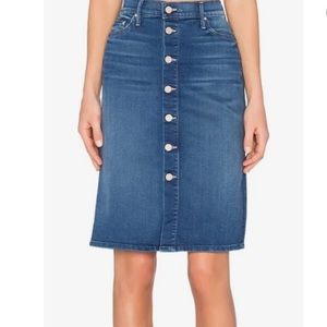 MOTHER midi denim skirt